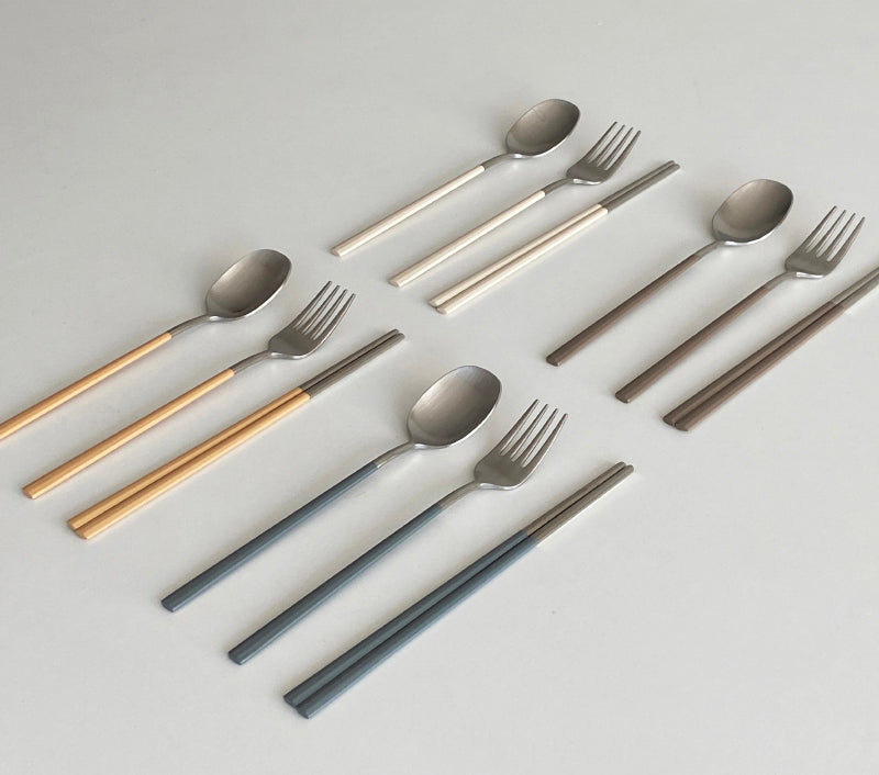 Petit Macaron spoon&fork&chopstick set
