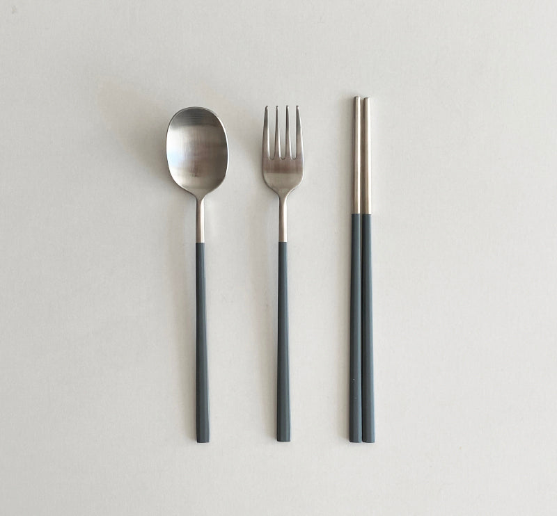 Petit Macaron spoon&fork&chopstick set