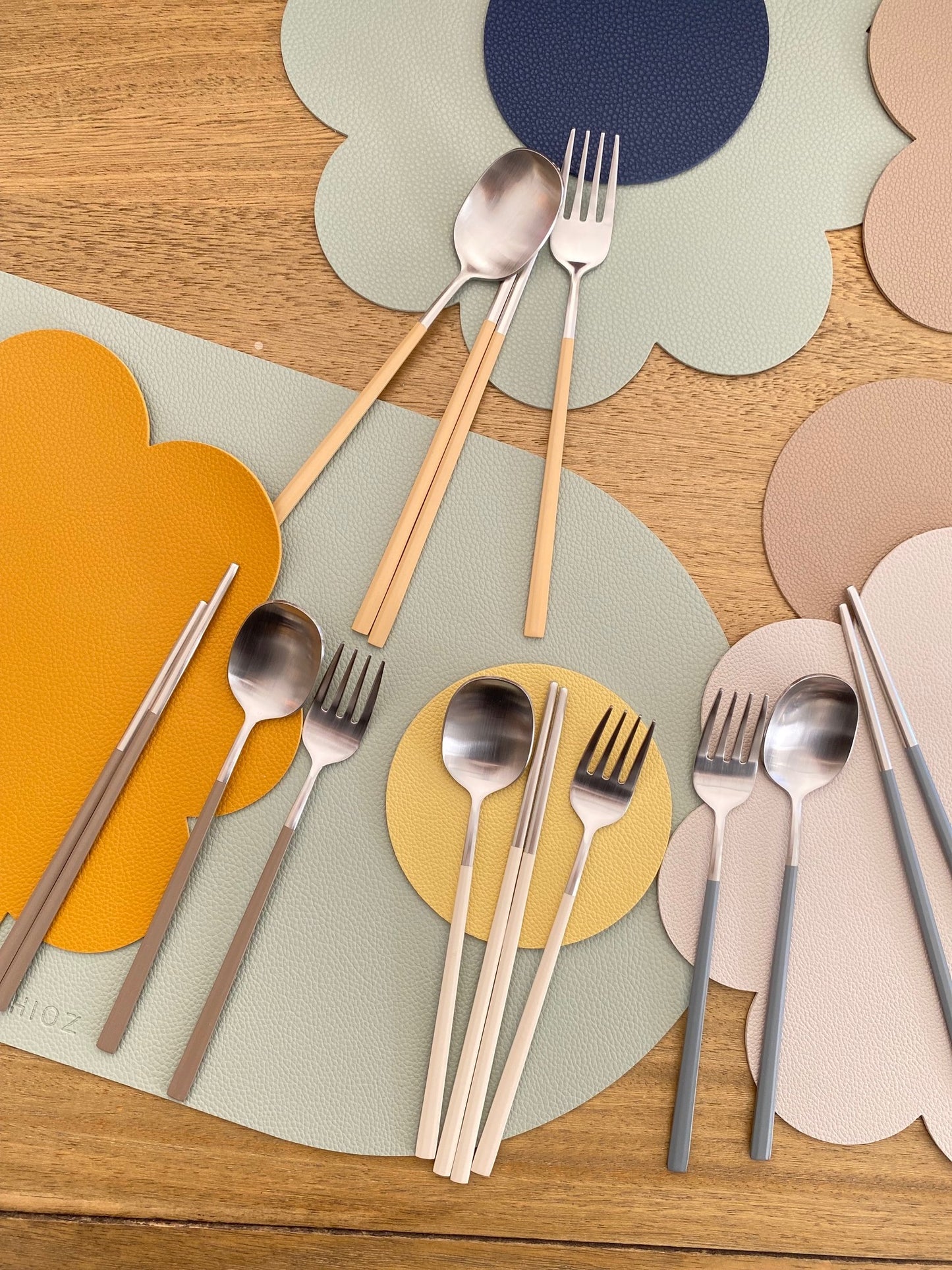 Petit Macaron spoon&fork&chopstick set