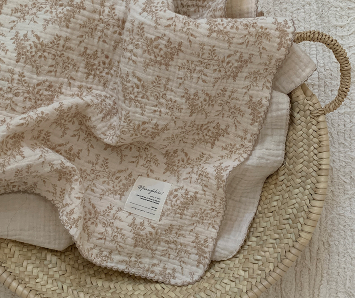 Autumn leaf Gauze blanket