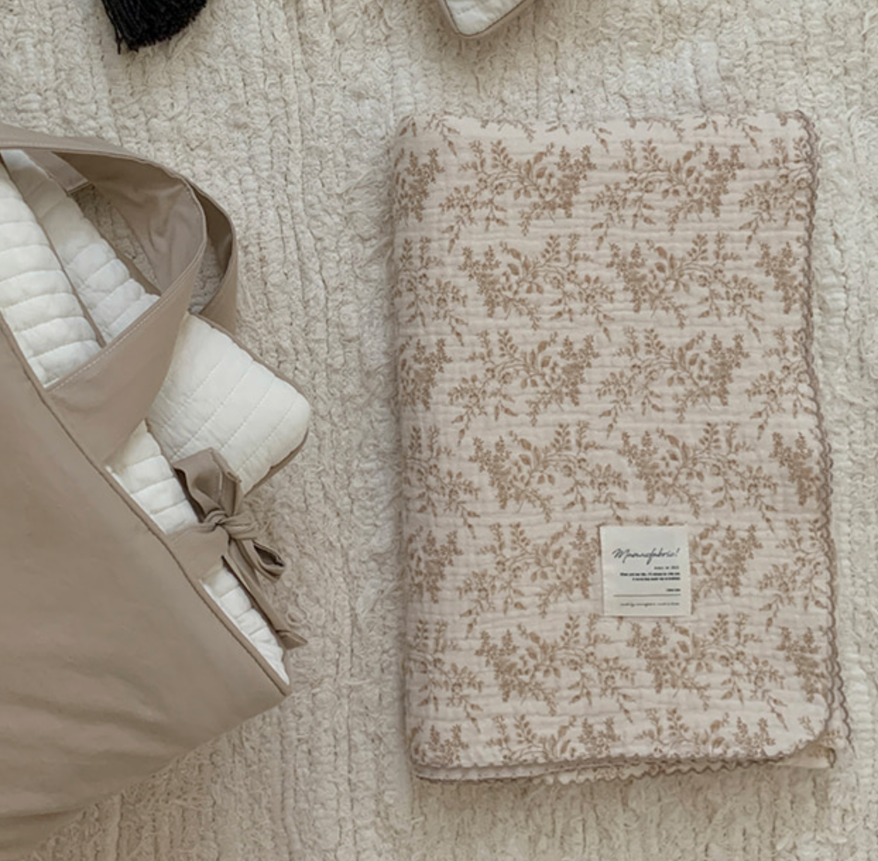 Autumn leaf Gauze blanket