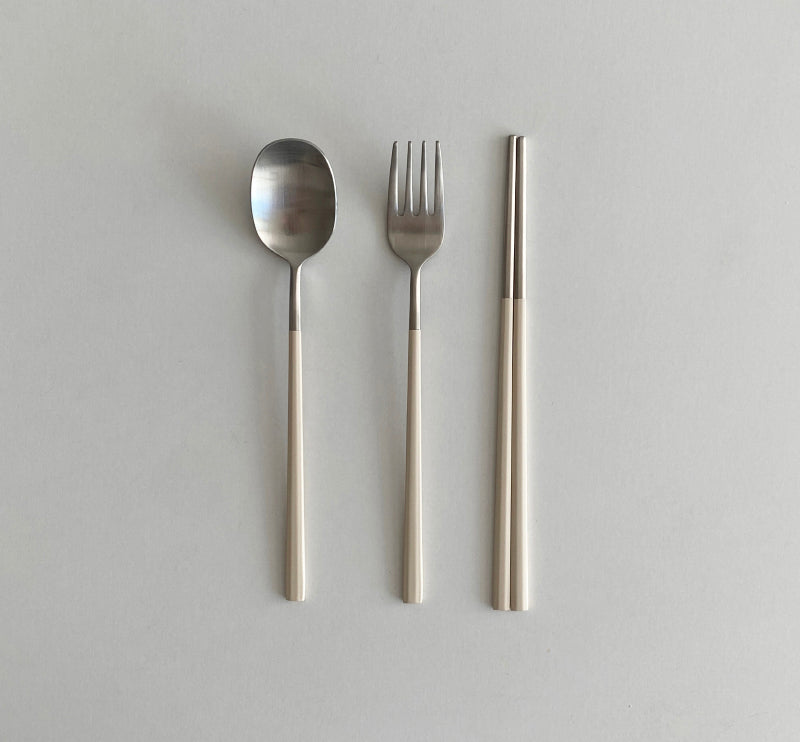 Petit Macaron spoon&fork&chopstick set