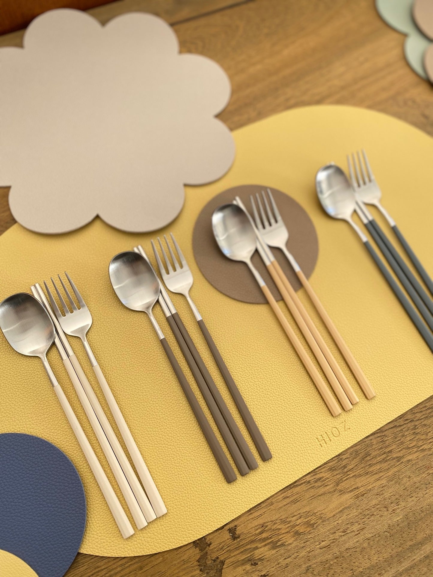 Petit Macaron spoon&fork&chopstick set