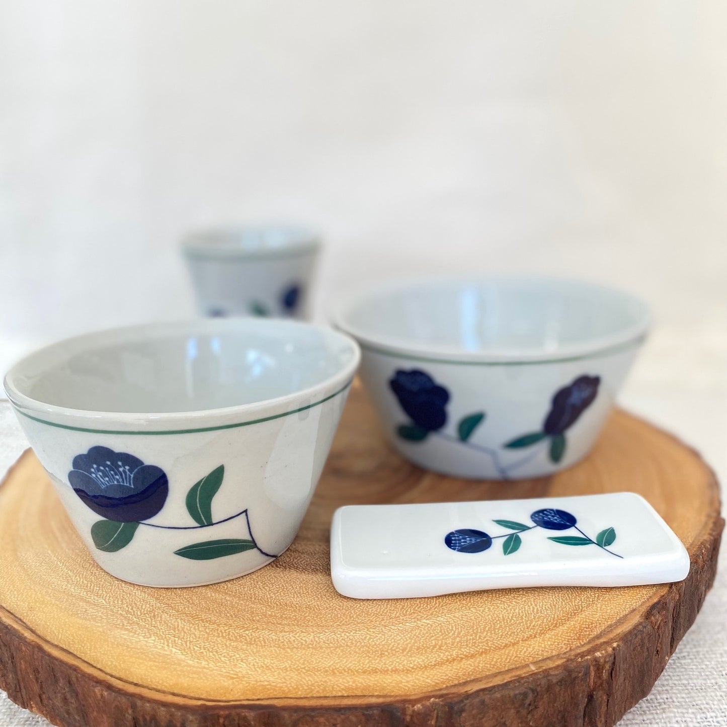 Camellia rice & soup bowl set