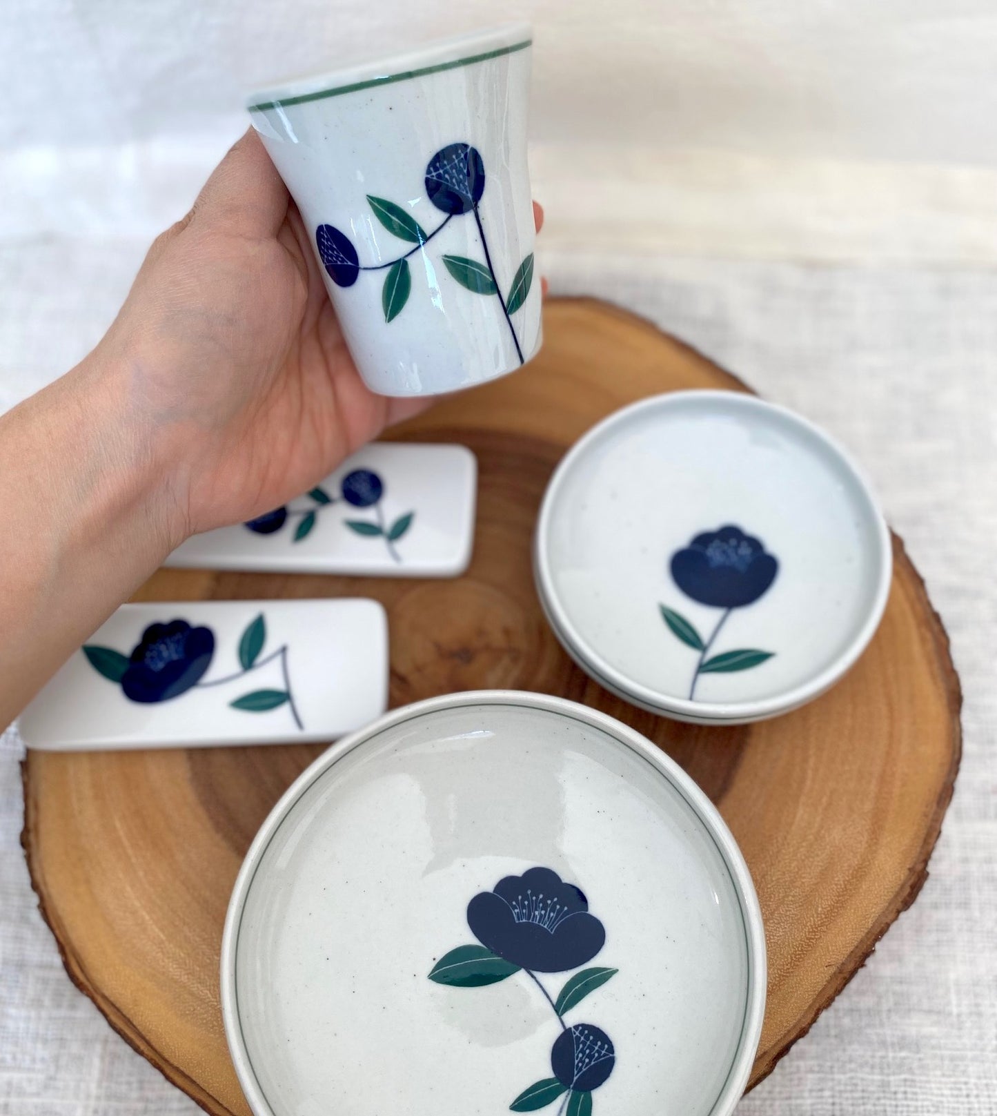 Camellia Side dish plate set